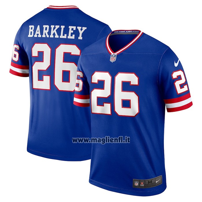 Maglia NFL Legend New York Giants Saquon Barkley Classic Blu